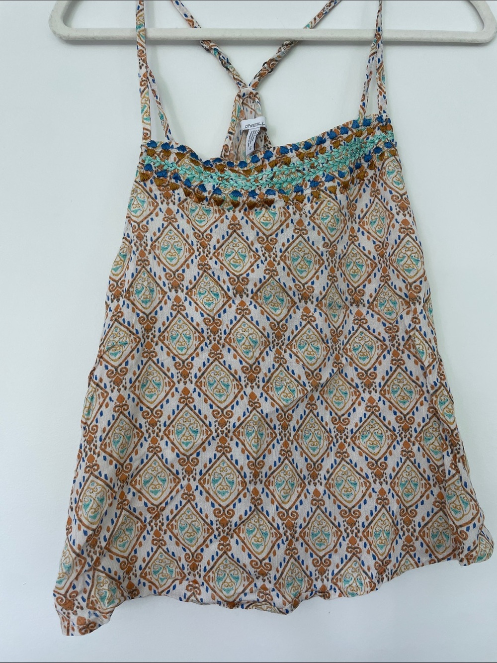 O'Neill Multicolor Embroidered Bohemian Tank Top - Picture 1 of 3